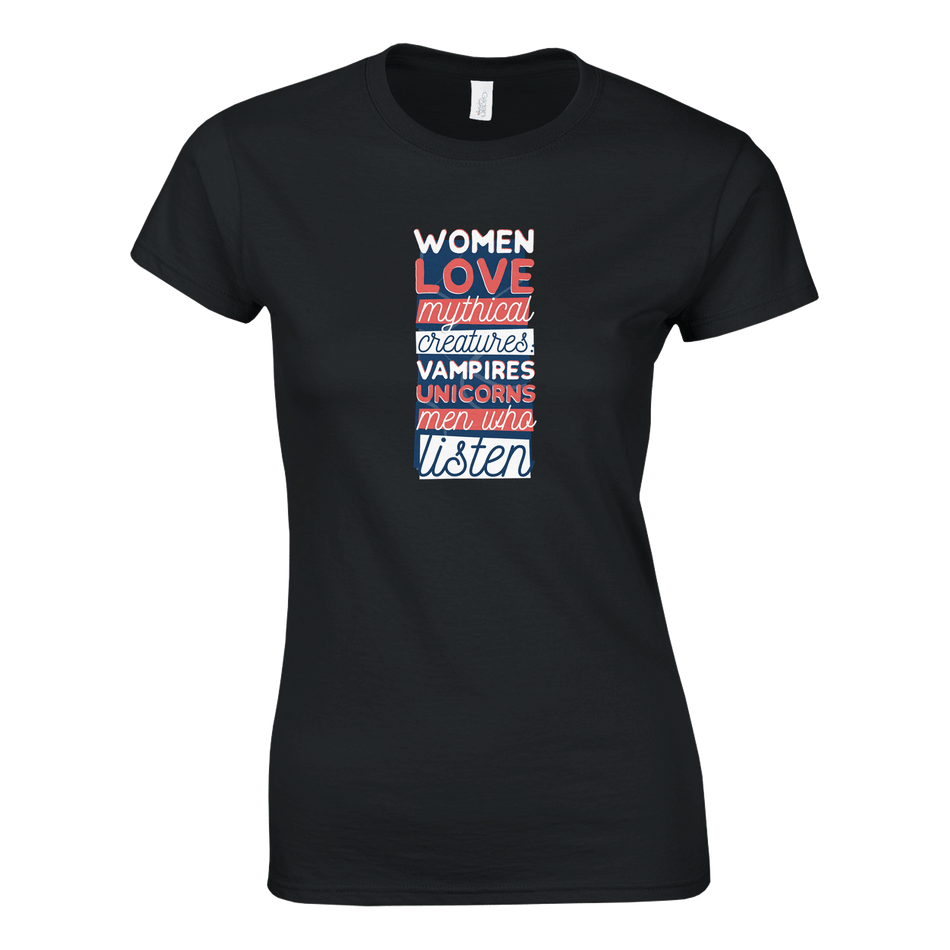 Women Love Men Who Listen Ladies Classic T-Shirt - KPAP Canada
