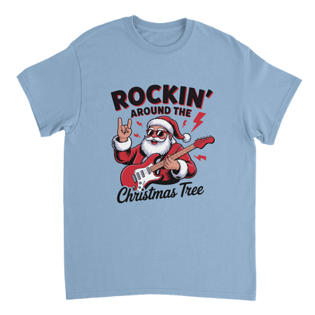 Rockin' Around the Christmas Tree Cotton T-Shirt – Classic Fit Holiday Apparel - KPAP Canada