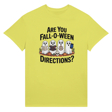 Halloween Themed Unisex Ultra Cotton T-Shirt - Are You Fall - o - Ween Directions? - KPAP Canada