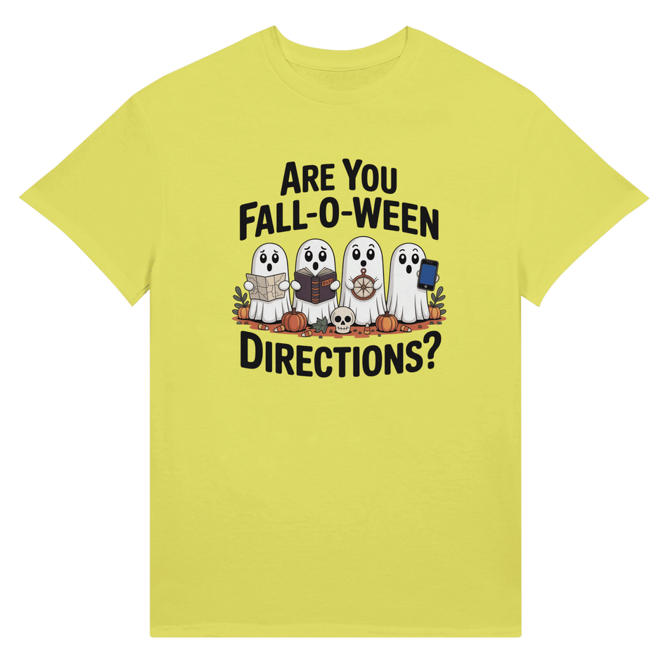Halloween Themed Unisex Ultra Cotton T-Shirt - Are You Fall - o - Ween Directions? - KPAP Canada