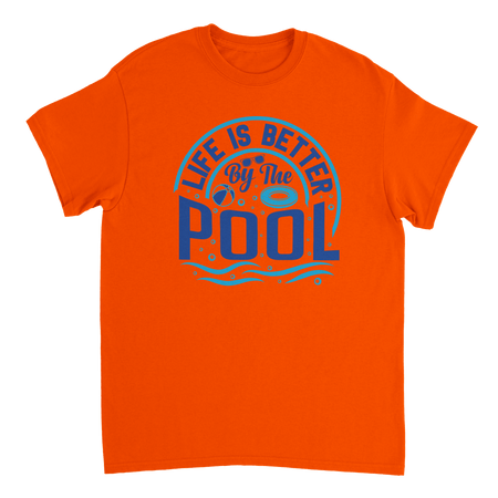 Life is Better by the Pool T-Shirt – Summer Vibes, Heavyweight Cotton, Classic Fit, Durable Casual Wear - KPAP Canada
