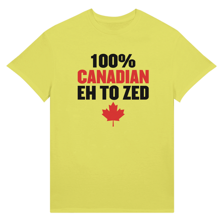 100% Canadian Eh to Z Unisex Ultra Cotton T-Shirt – Classic Canadian Pride - KPAP Canada