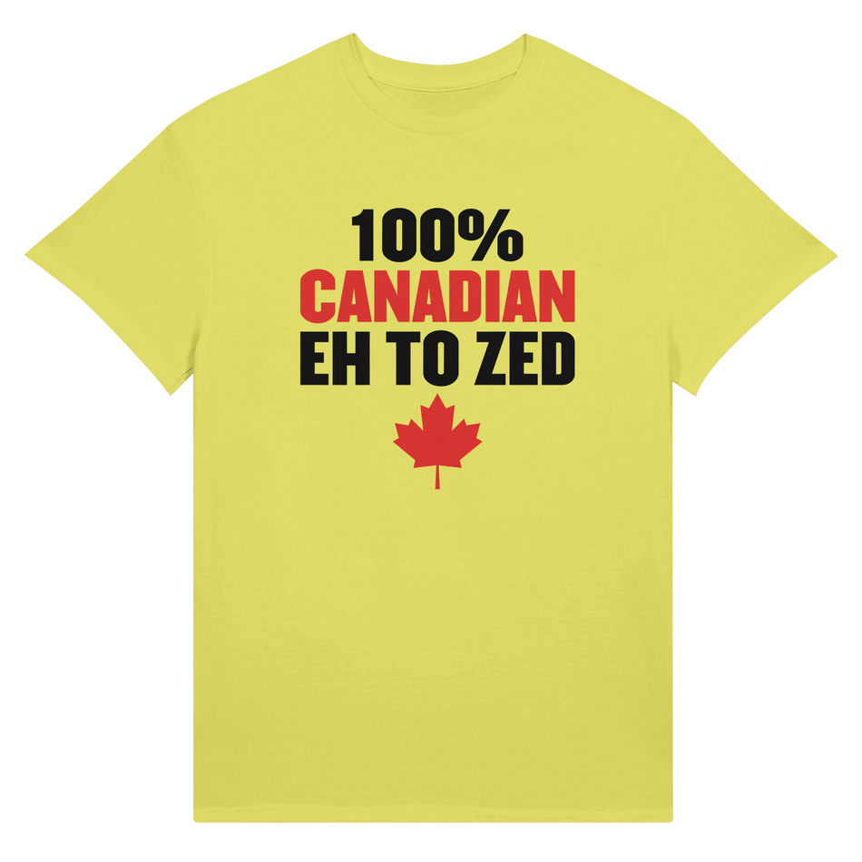 100% Canadian Eh to Z Unisex Ultra Cotton T-Shirt – Classic Canadian Pride - KPAP Canada