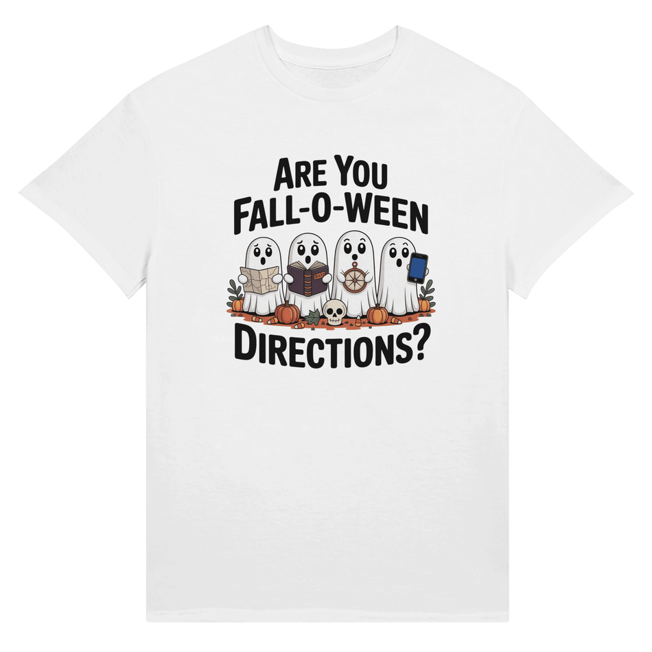 Halloween Themed Unisex Ultra Cotton T-Shirt - Are You Fall - o - Ween Directions? - KPAP Canada