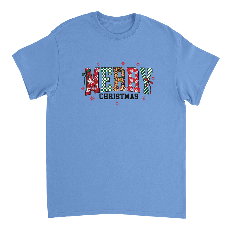 Merry Christmas Heavyweight Cotton T-Shirt – Classic Fit Holiday Apparel - KPAP Canada