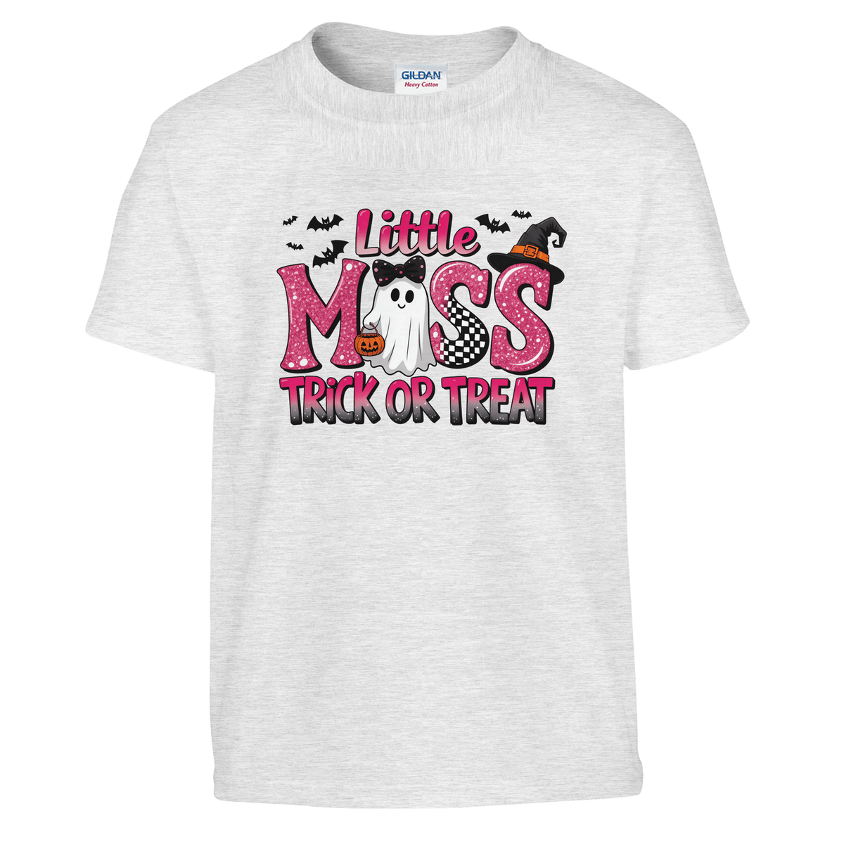 Little Miss Trick or Treat Kids Heavy Cotton T-Shirt - KPAP Canada