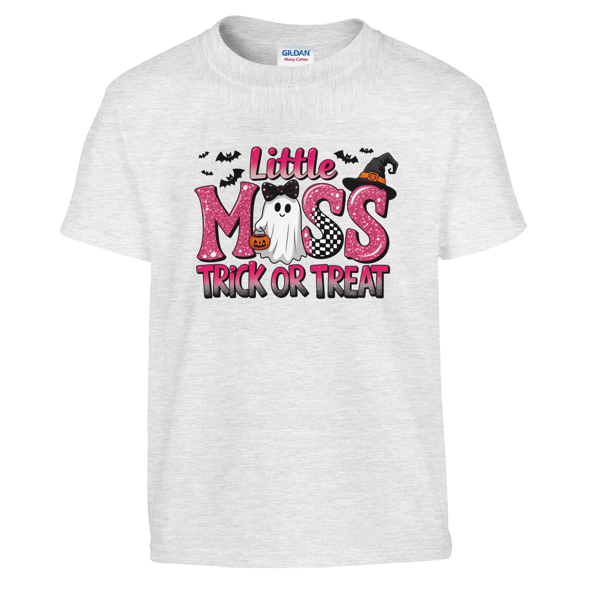 Little Miss Trick or Treat Kids Heavy Cotton T-Shirt - KPAP Canada