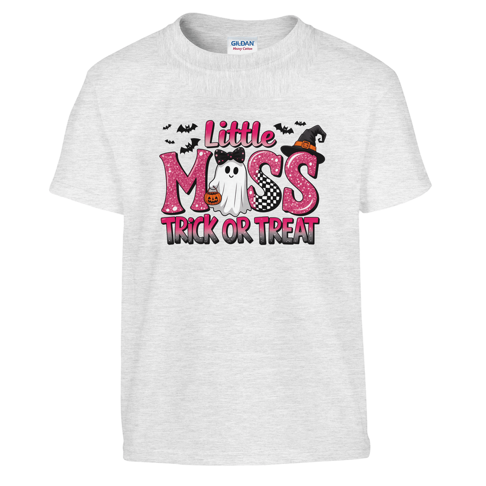Little Miss Trick or Treat Kids Heavy Cotton T-Shirt - KPAP Canada