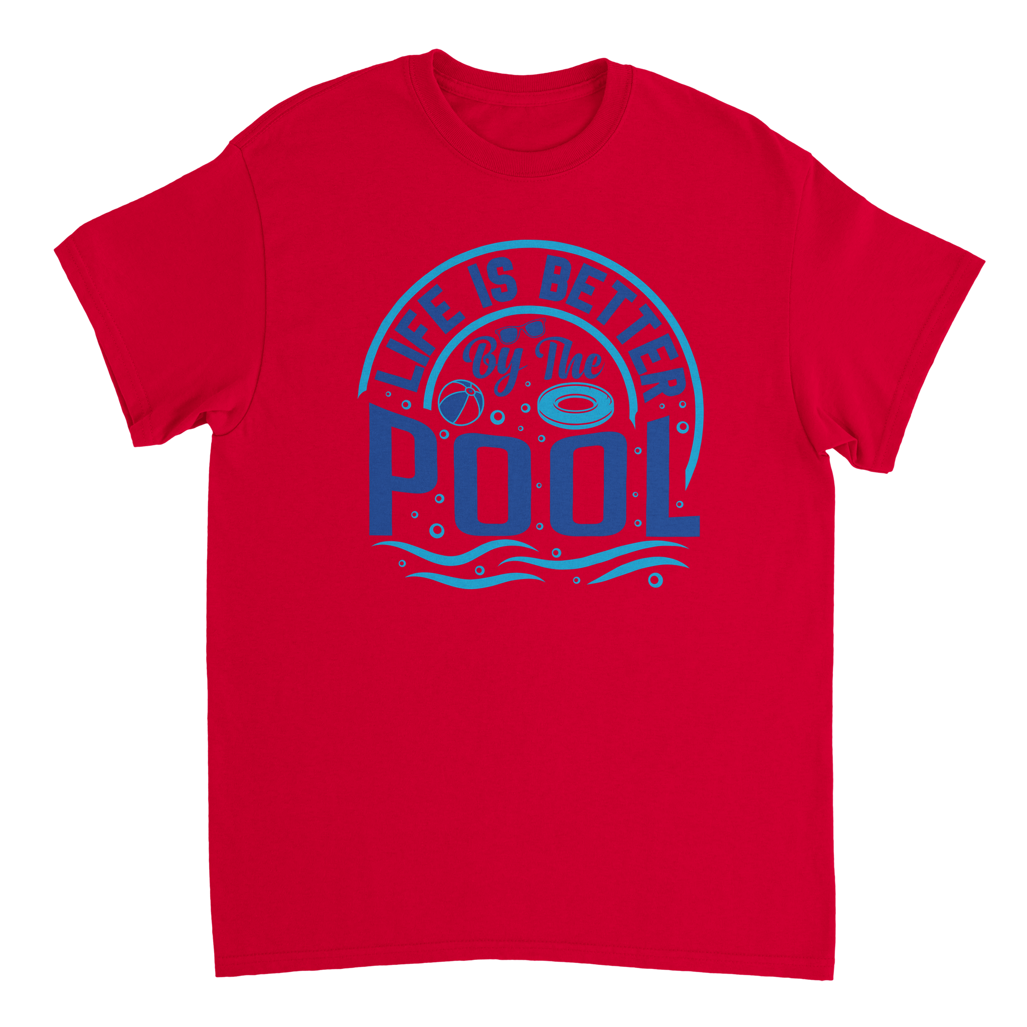 Life is Better by the Pool T-Shirt – Summer Vibes, Heavyweight Cotton, Classic Fit, Durable Casual Wear - KPAP Canada