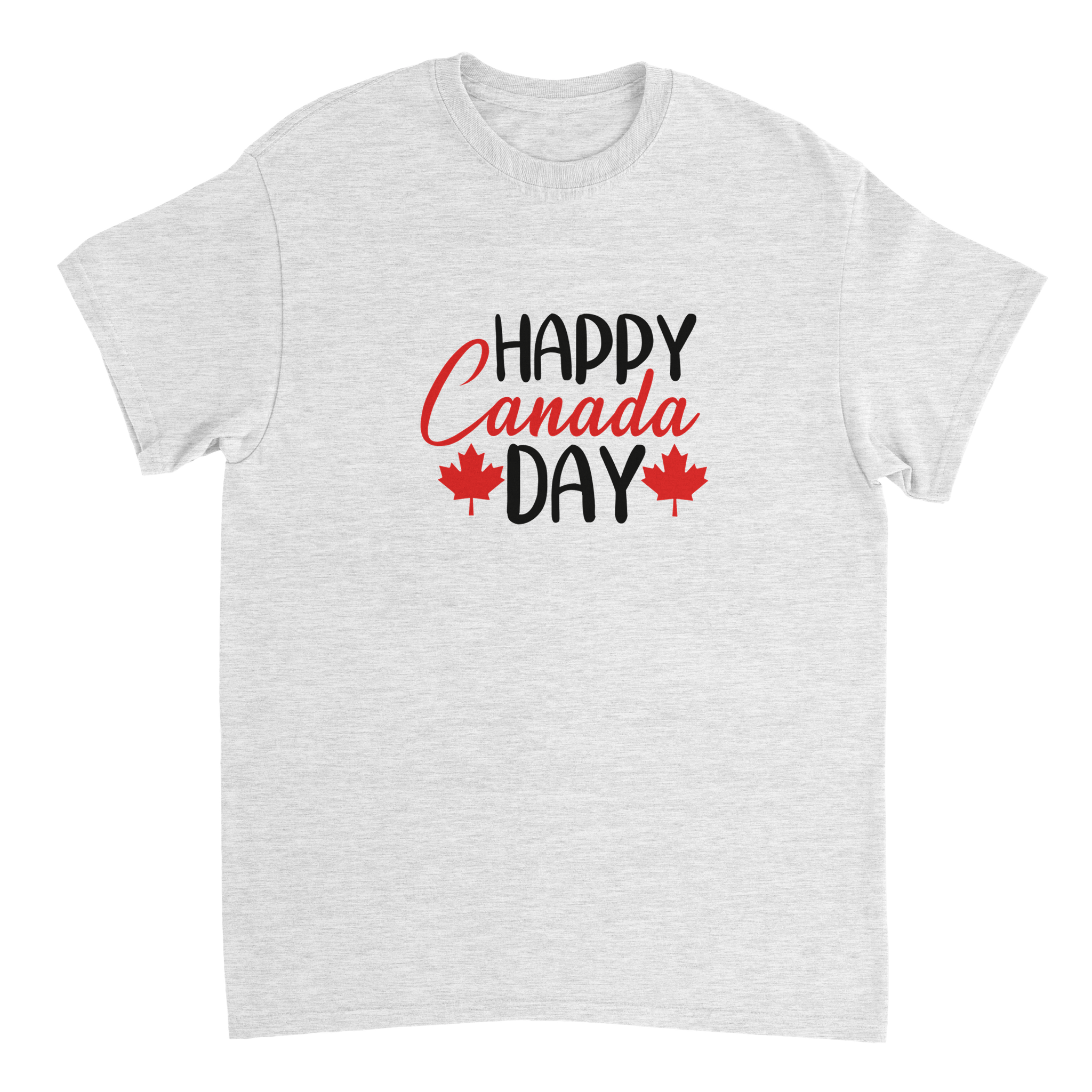 Happy Canada Day T-Shirt – Festive Maple Leaf Design, Premium Cotton, Classic Fit - KPAP Canada
