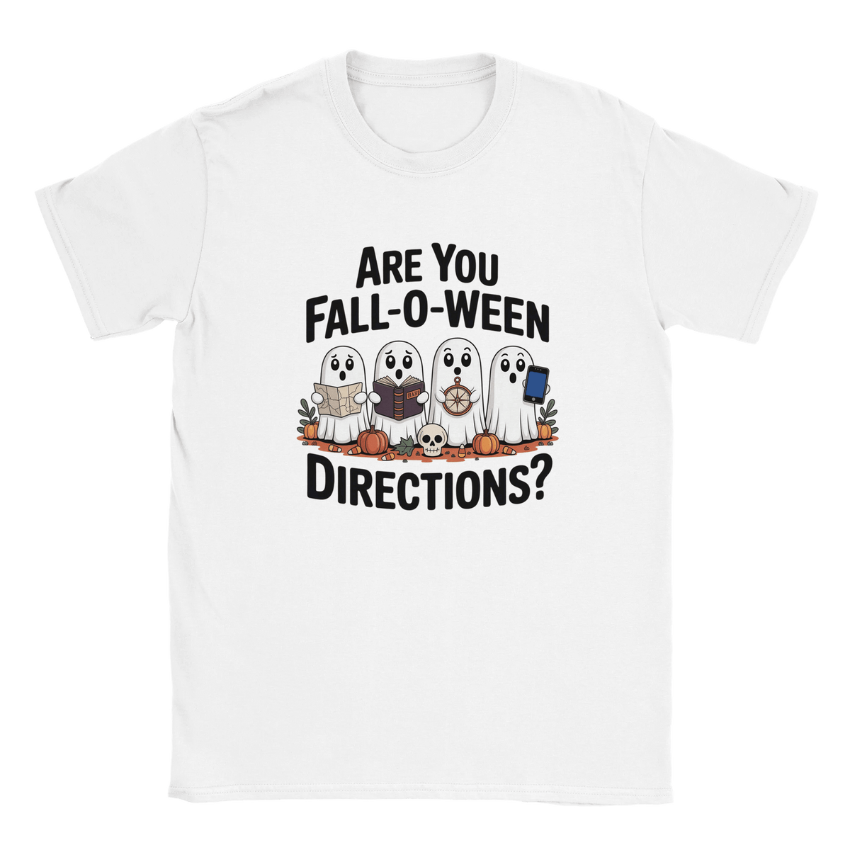 Halloween T-Shirt – Are You Fall - O - Ween Directions? Fun Design - KPAP Canada