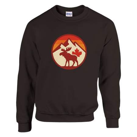 KPAP Original Classic Sweatshirt – Canadian Flag & Mountains Design - KPAP Canada