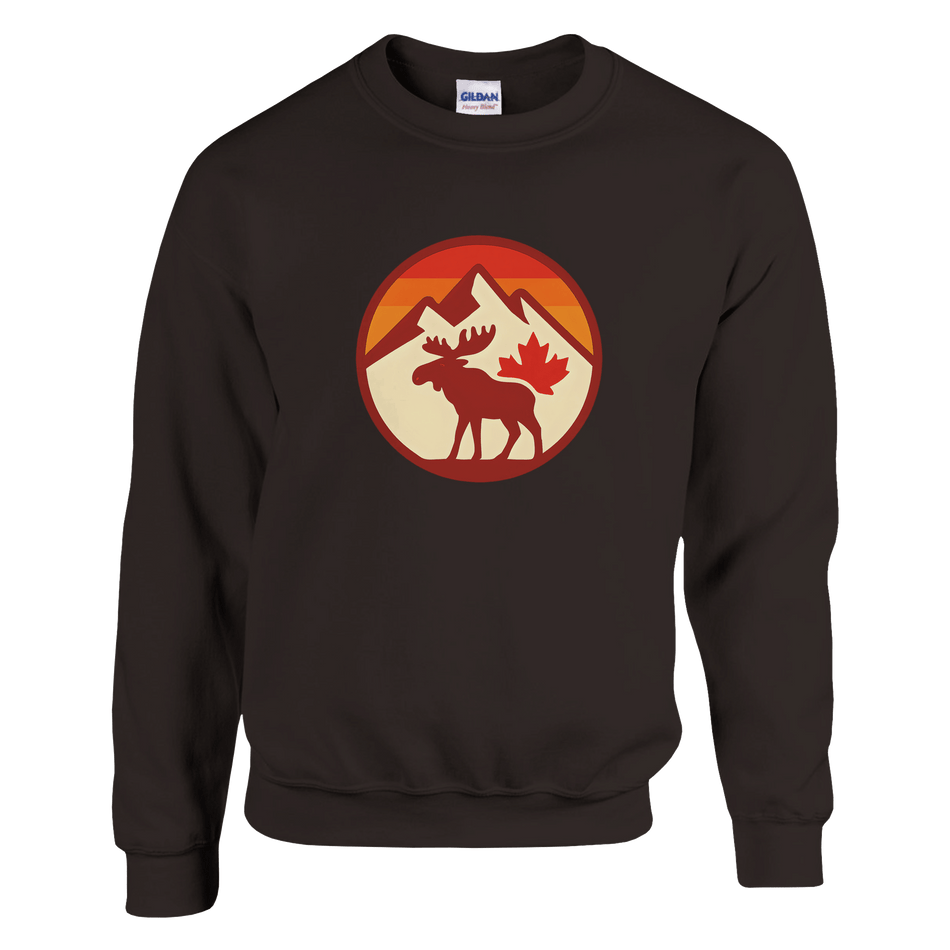 KPAP Original Classic Sweatshirt – Canadian Flag & Mountains Design - KPAP Canada