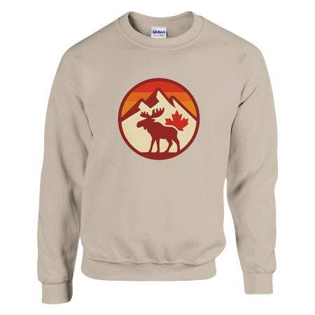KPAP Original Classic Sweatshirt – Canadian Flag & Mountains Design - KPAP Canada