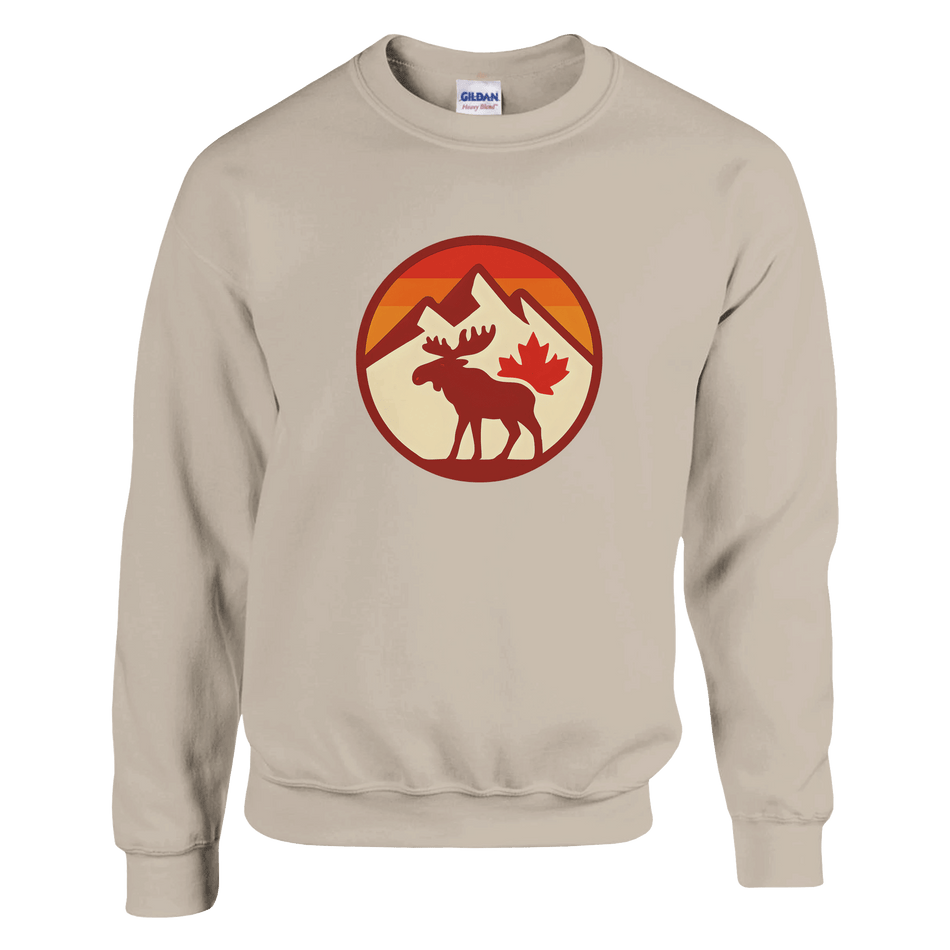 KPAP Original Classic Sweatshirt – Canadian Flag & Mountains Design - KPAP Canada