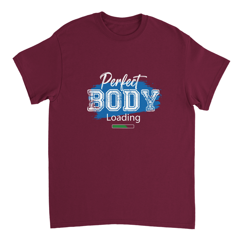 Perfect Body Loading Heavyweight Cotton T-Shirt – Classic Fit Casual Wear - KPAP Canada