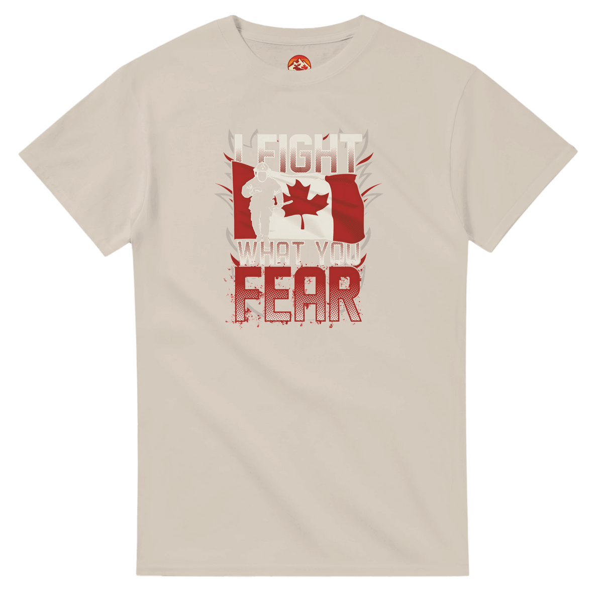Canadian Firefighter Unisex Heavy Cotton T-Shirt - 'I Fight What You Fear' Classic Tee - KPAP Canada