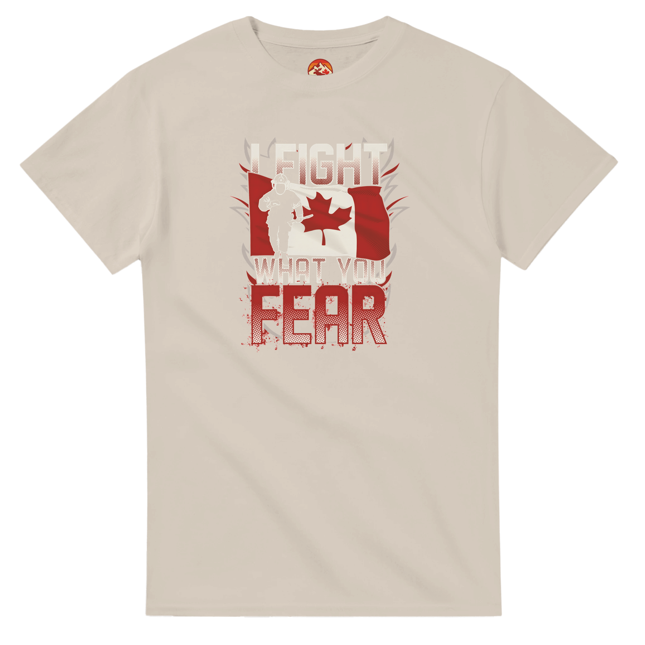Canadian Firefighter Unisex Heavy Cotton T-Shirt - 'I Fight What You Fear' Classic Tee - KPAP Canada