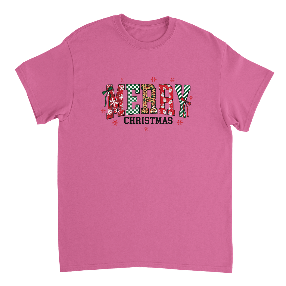 Merry Christmas Heavyweight Cotton T-Shirt – Classic Fit Holiday Apparel - KPAP Canada