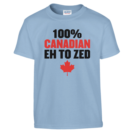 100% Canadian EH to Z T-Shirt for Kids – Soft Heavyweight Fabric - KPAP Canada