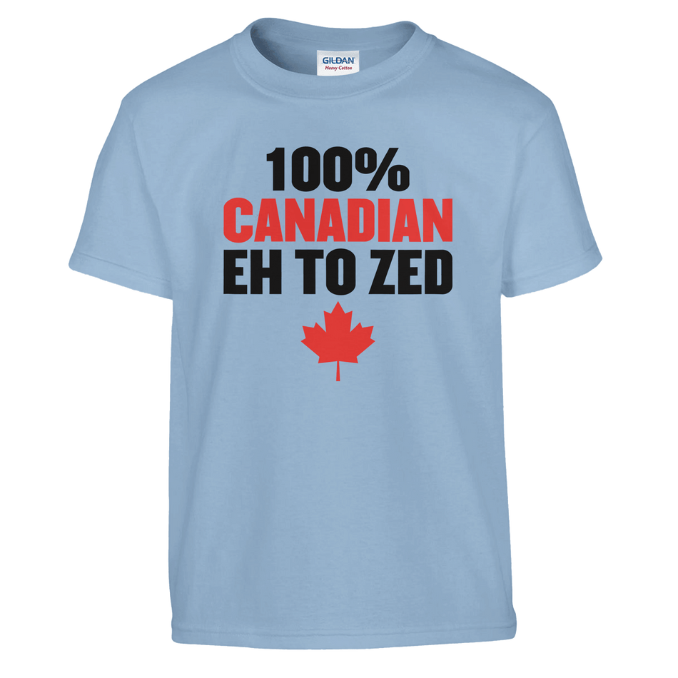 100% Canadian EH to Z T-Shirt for Kids – Soft Heavyweight Fabric - KPAP Canada