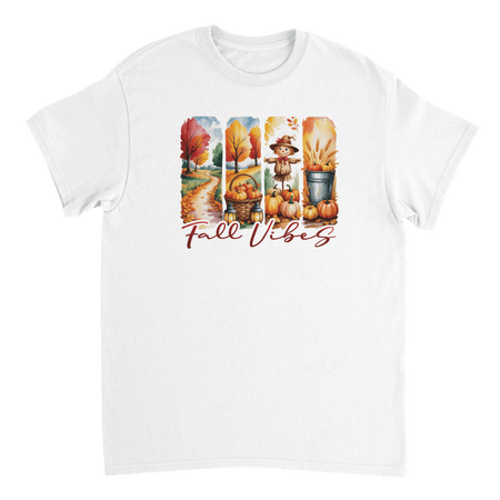 Autumn Harvest "Fall Vibes" T-Shirt – Heavyweight Cotton, Classic Fit, Durable Casual Wear - KPAP Canada