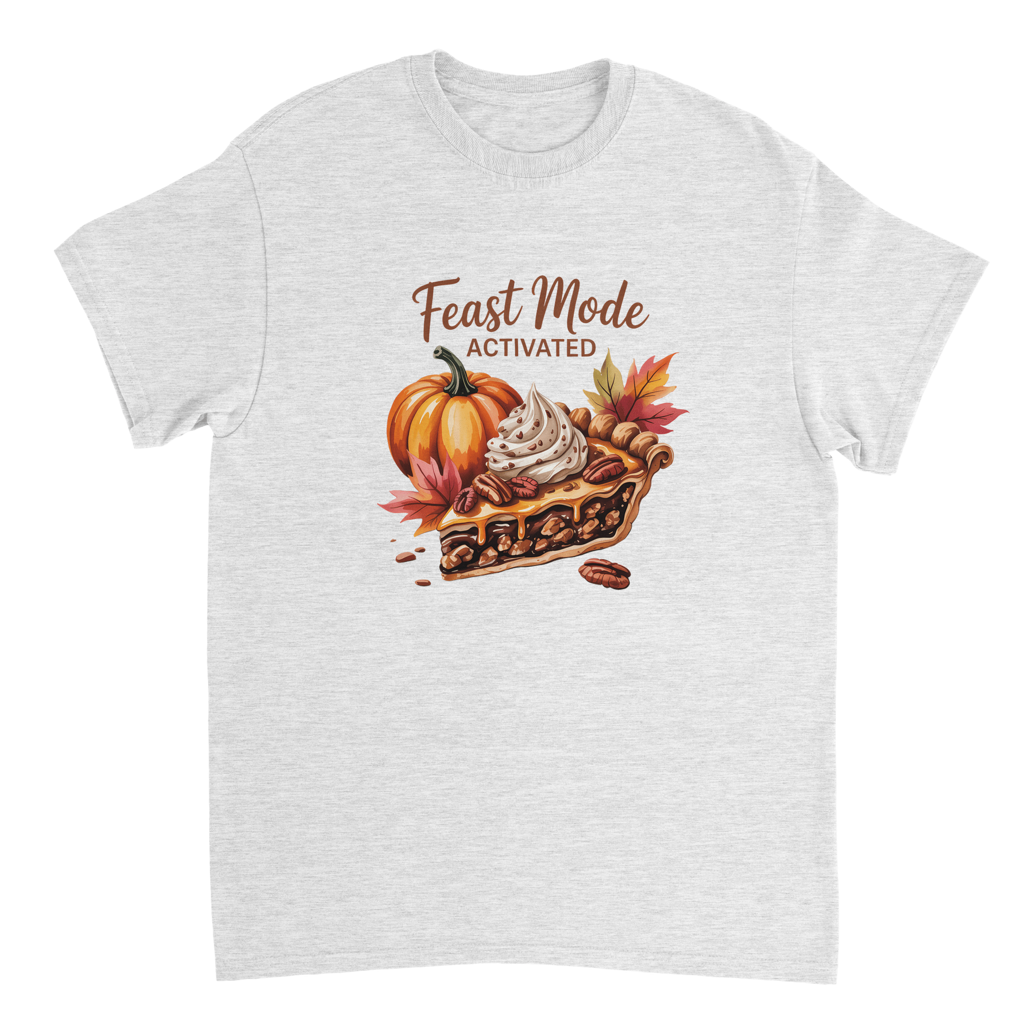 Feast Mode Activated T-Shirt – Autumn Vibes, Heavyweight Cotton, Classic Fit, Durable Casual Wear - KPAP Canada