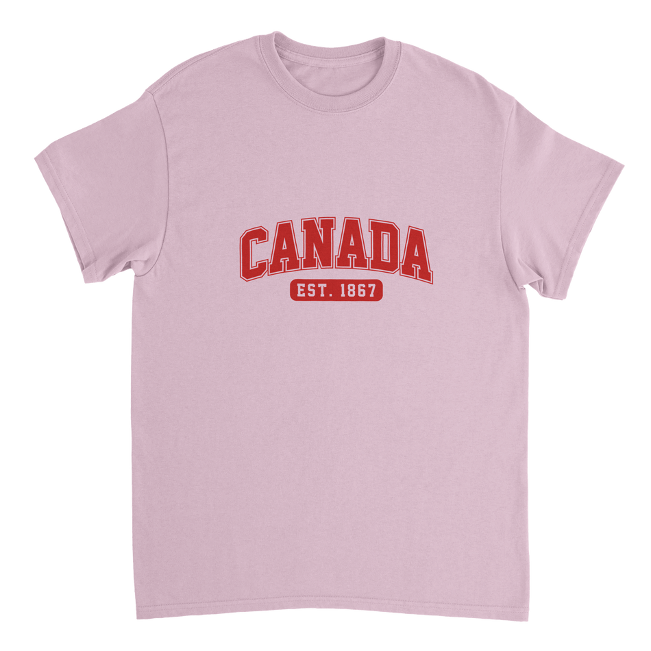 Canada Est. 1867 T-Shirt – Classic Fit, Heavyweight Cotton, Heritage Casual Wear - KPAP Canada