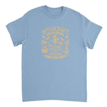 Bitchcraft: The Art of Pissing People Off & Smiling Sweetly T-Shirt – Witchy, Sassy & Spooky Cotton Tee - KPAP Canada