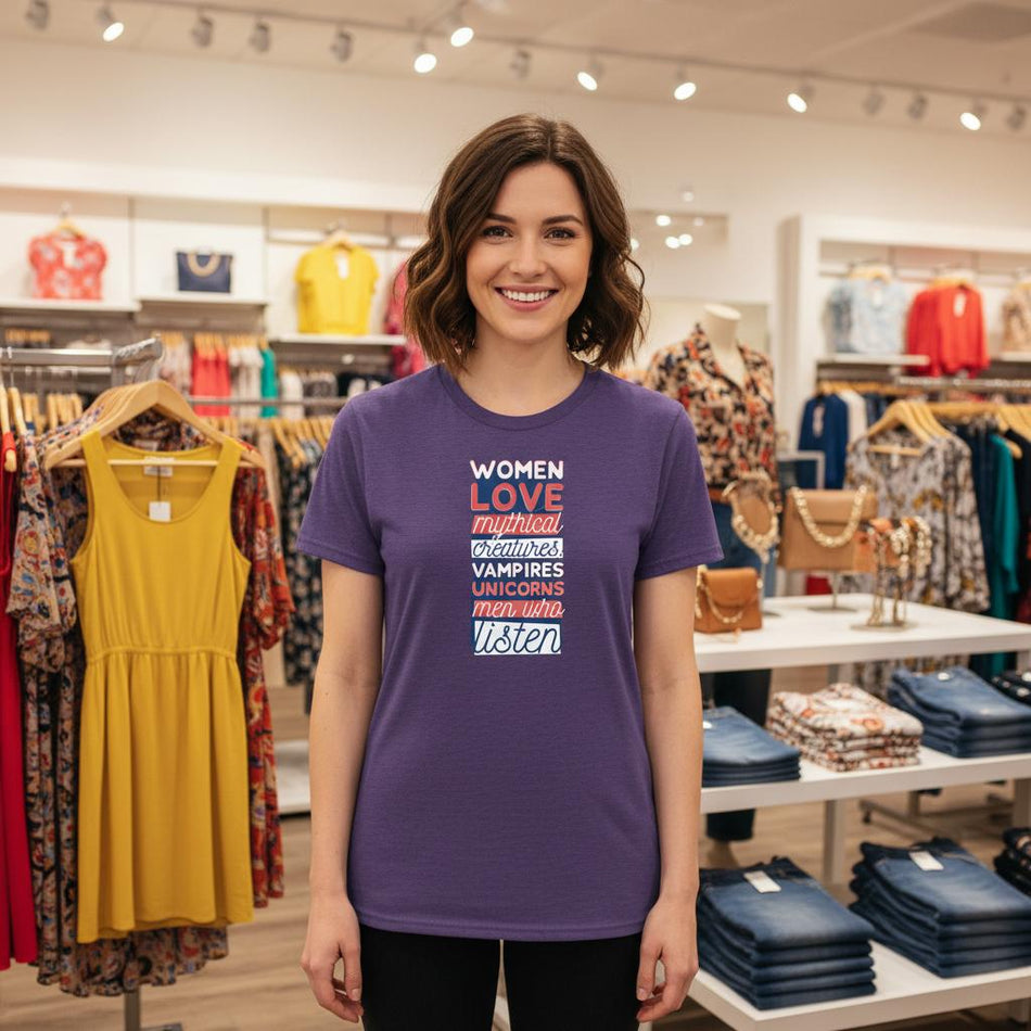 Women Love Men Who Listen Ladies Classic T-Shirt - KPAP Canada