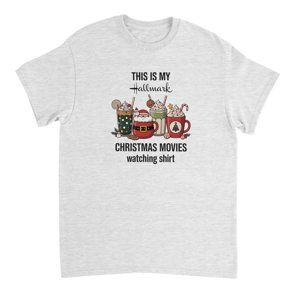 Hallmark Christmas Movies T-Shirt – Classic Fit Heavyweight Cotton Tee - KPAP Canada