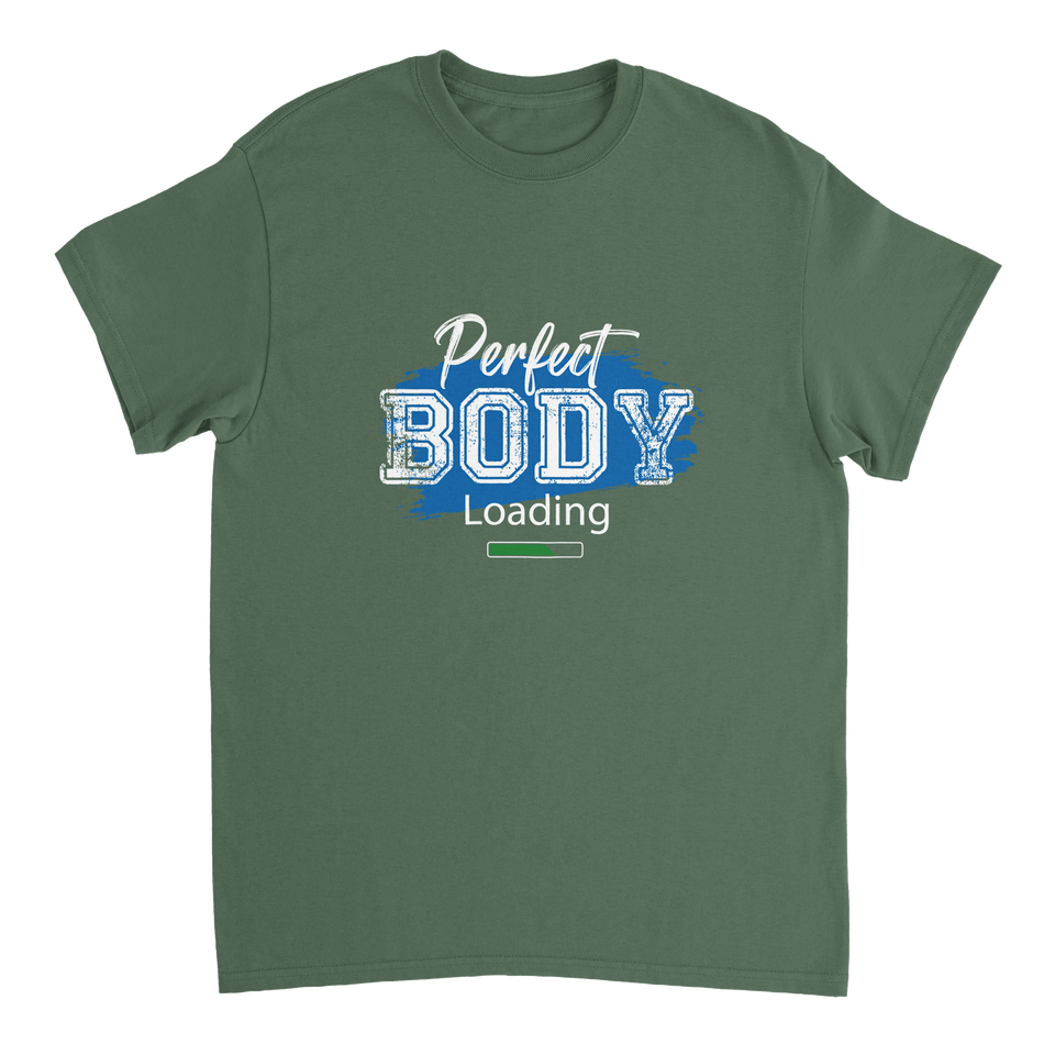 Perfect Body Loading Heavyweight Cotton T-Shirt – Classic Fit Casual Wear - KPAP Canada
