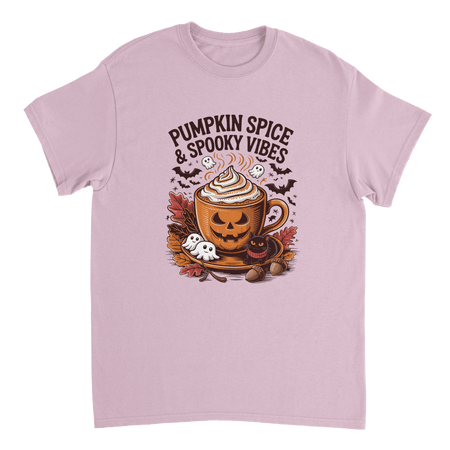 Spooky Pumpkin Spice Latte T-Shirt – Autumn Vibes, Halloween Fun, Heavyweight Cotton Tee - KPAP Canada
