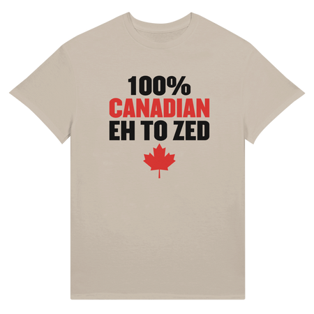 100% Canadian Eh to Z Unisex Ultra Cotton T-Shirt – Classic Canadian Pride - KPAP Canada