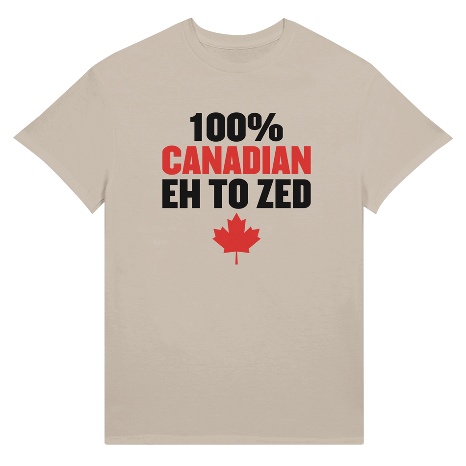 100% Canadian Eh to Z Unisex Ultra Cotton T-Shirt – Classic Canadian Pride - KPAP Canada