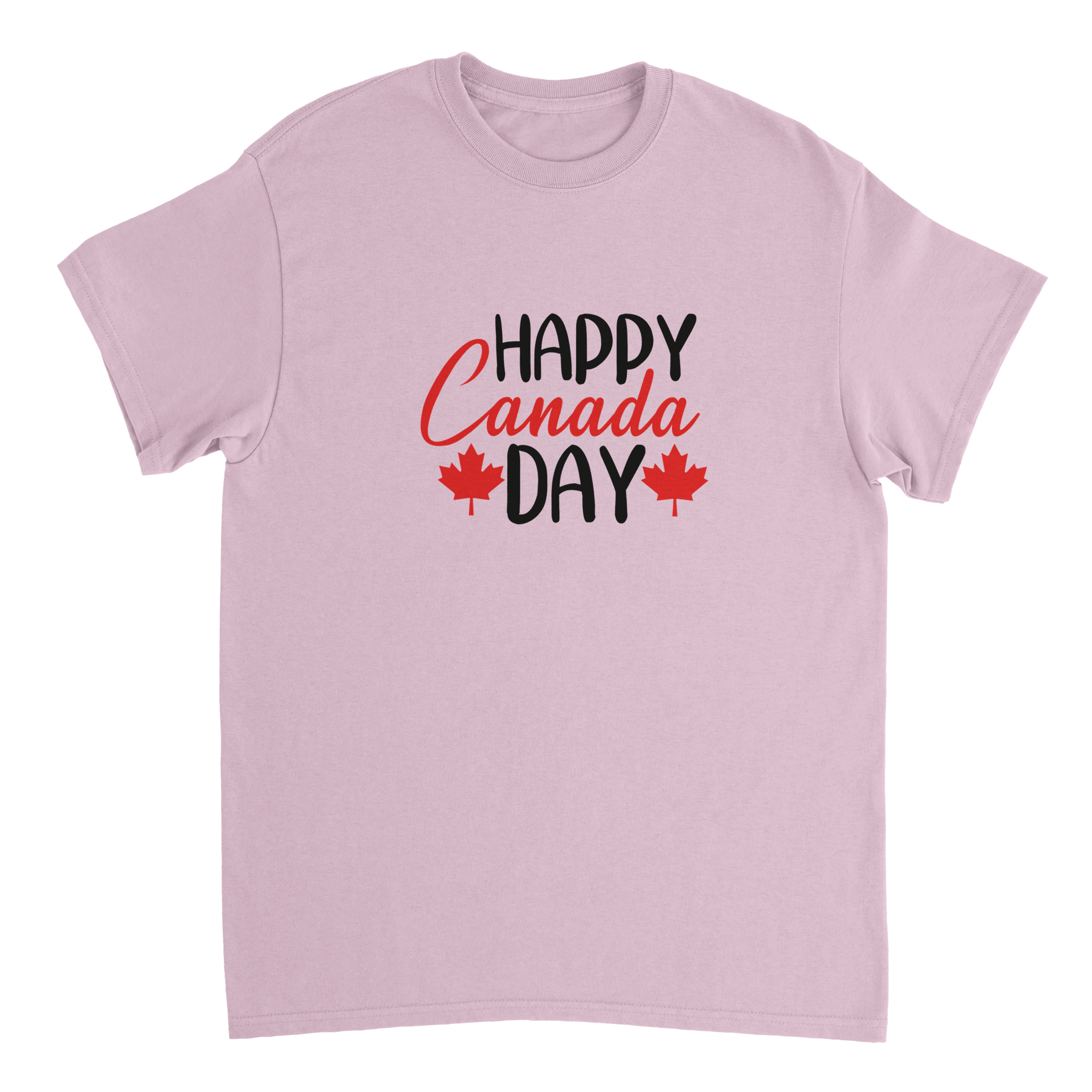 Happy Canada Day T-Shirt – Festive Maple Leaf Design, Premium Cotton, Classic Fit - KPAP Canada