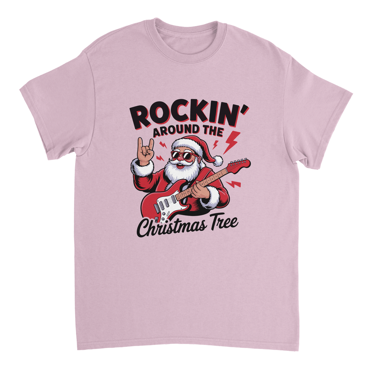 Rockin' Around the Christmas Tree Cotton T-Shirt – Classic Fit Holiday Apparel - KPAP Canada