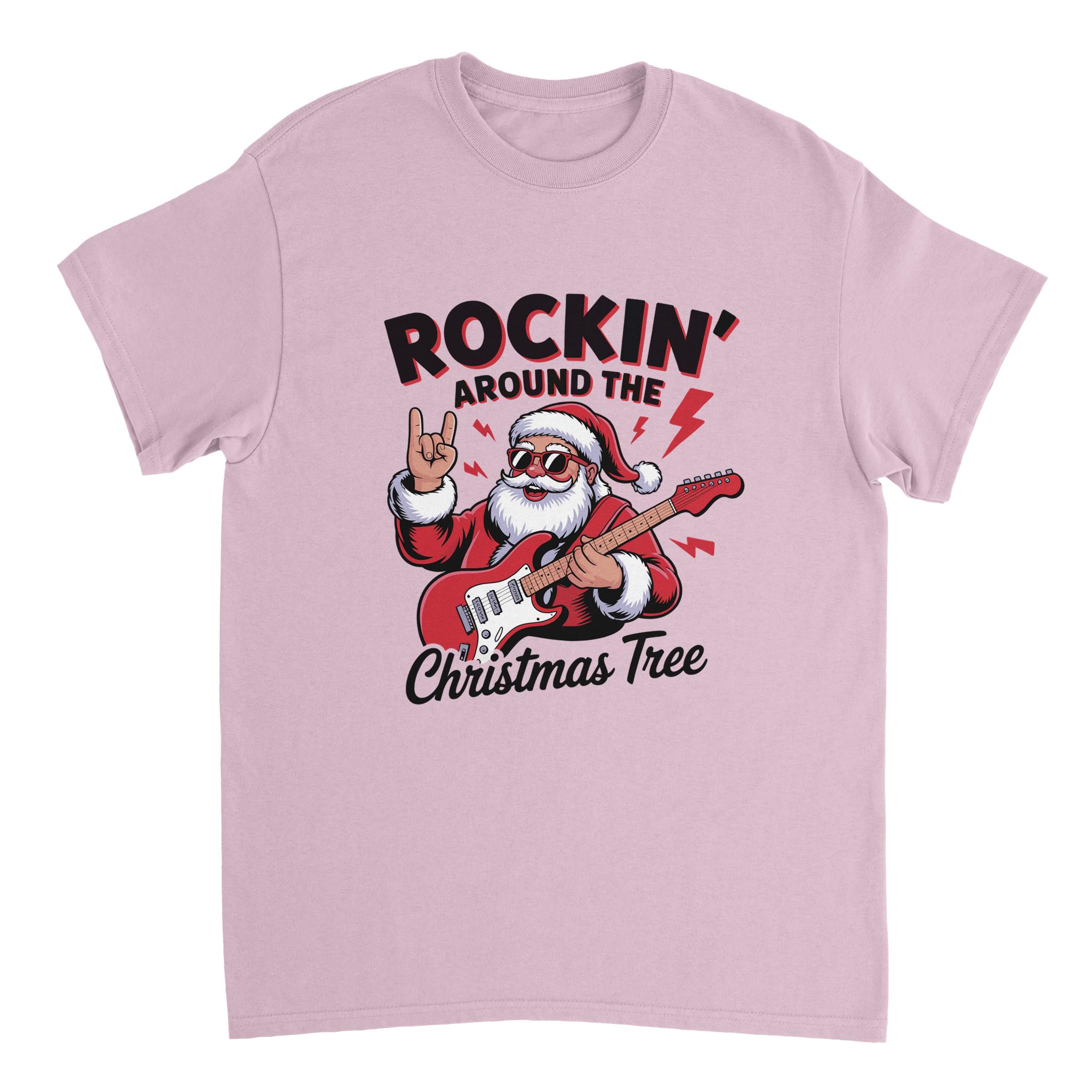 Rockin' Around the Christmas Tree Cotton T-Shirt – Classic Fit Holiday Apparel - KPAP Canada
