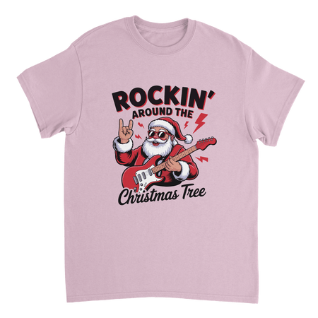 Rockin' Around the Christmas Tree Cotton T-Shirt – Classic Fit Holiday Apparel - KPAP Canada