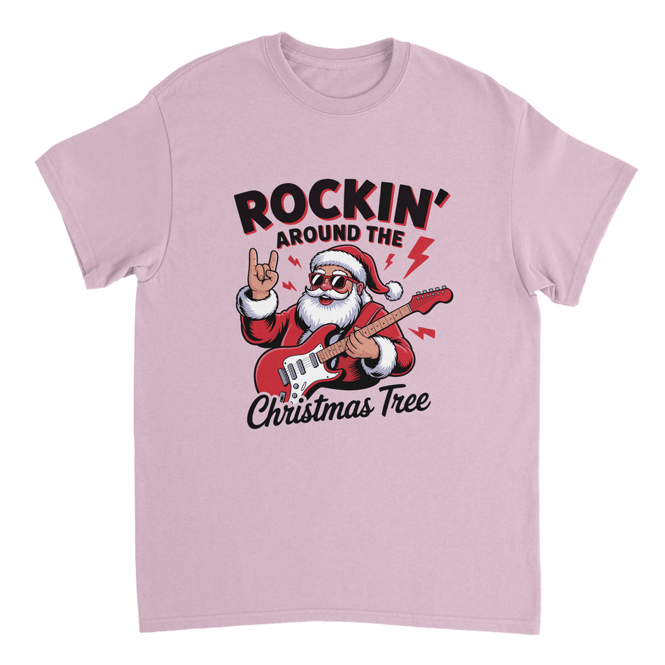 Rockin' Around the Christmas Tree Cotton T-Shirt – Classic Fit Holiday Apparel - KPAP Canada