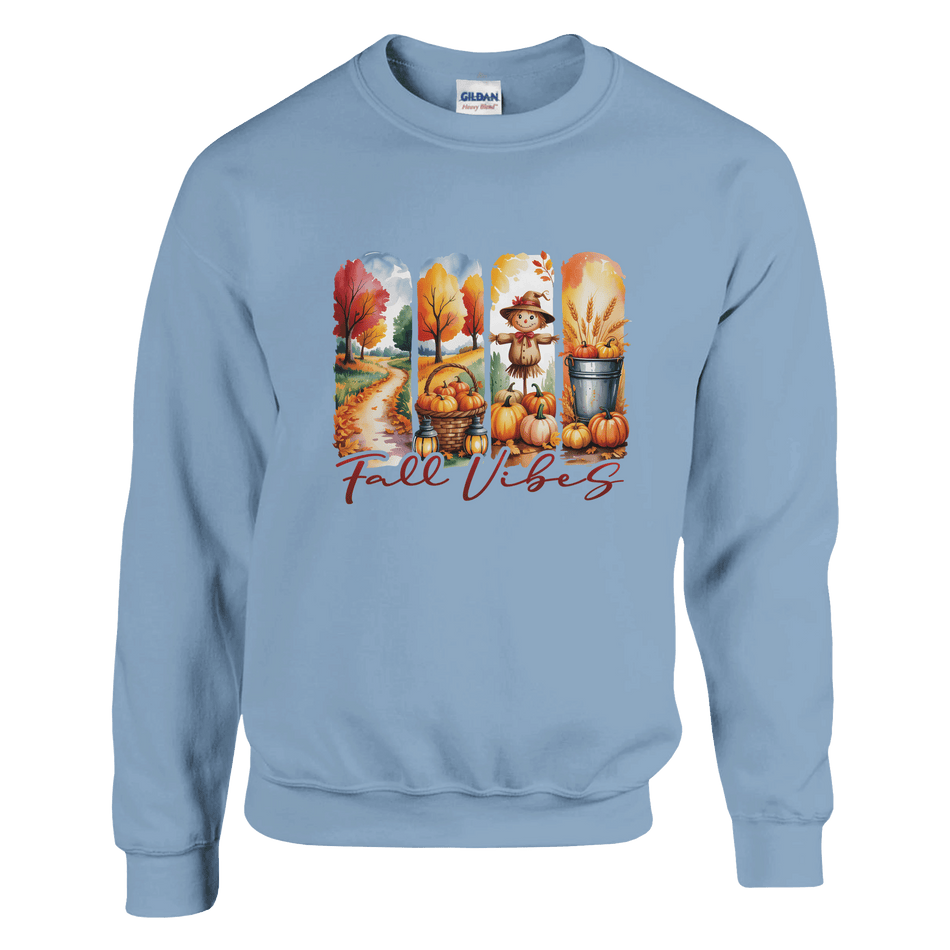 Fall Vibes Sweatshirt – Cozy 50/50 Cotton - Polyester Blend for Warmth - KPAP Canada