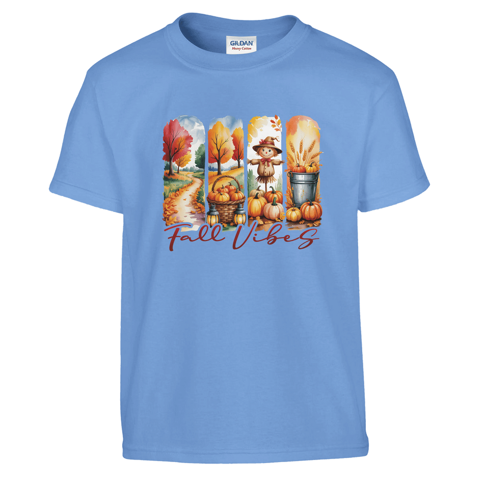 Kids' Fall Vibes T-Shirt – Autumn, Halloween & Thanksgiving Design - KPAP Canada