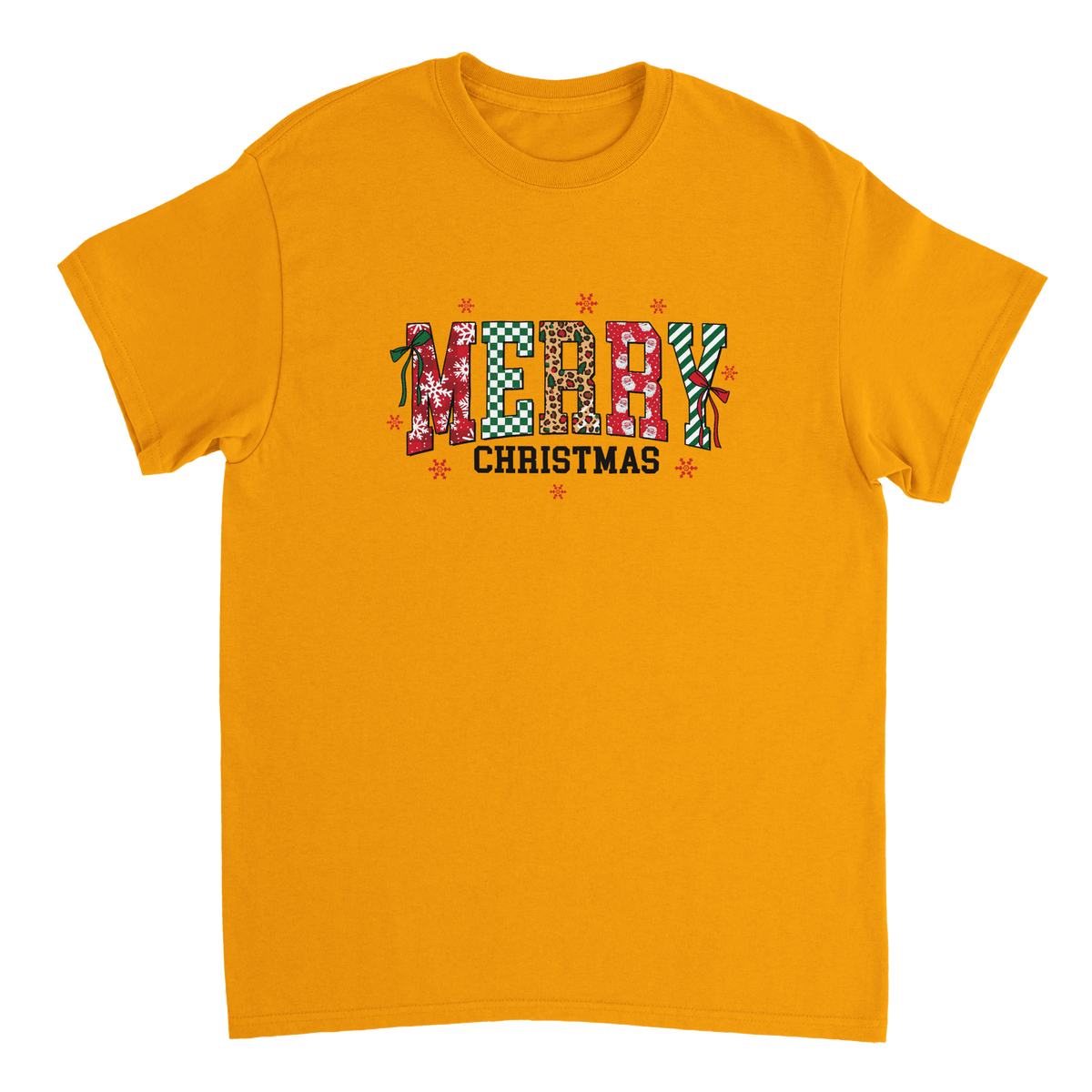 Merry Christmas Heavyweight Cotton T-Shirt – Classic Fit Holiday Apparel - KPAP Canada