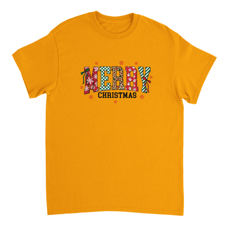 Merry Christmas Heavyweight Cotton T-Shirt – Classic Fit Holiday Apparel - KPAP Canada
