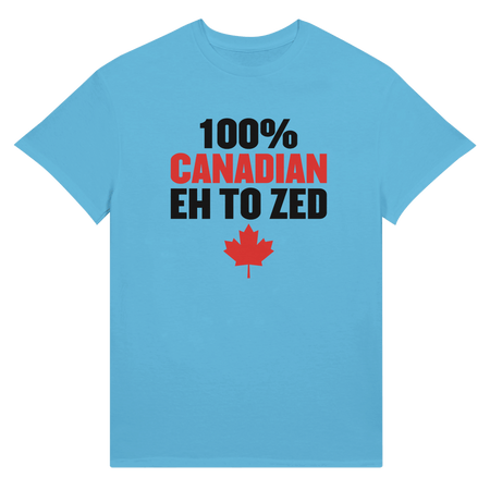 100% Canadian Eh to Z Unisex Ultra Cotton T-Shirt – Classic Canadian Pride - KPAP Canada