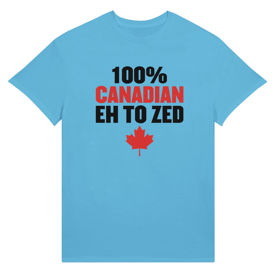 100% Canadian Eh to Z Unisex Ultra Cotton T-Shirt – Classic Canadian Pride - KPAP Canada