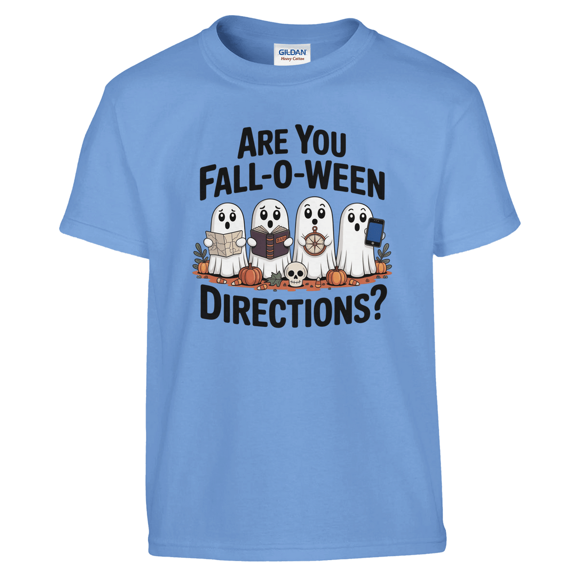 Kids Halloween T-Shirt – 'Are You Fall - O - Ween Directions?' Fun Design - KPAP Canada