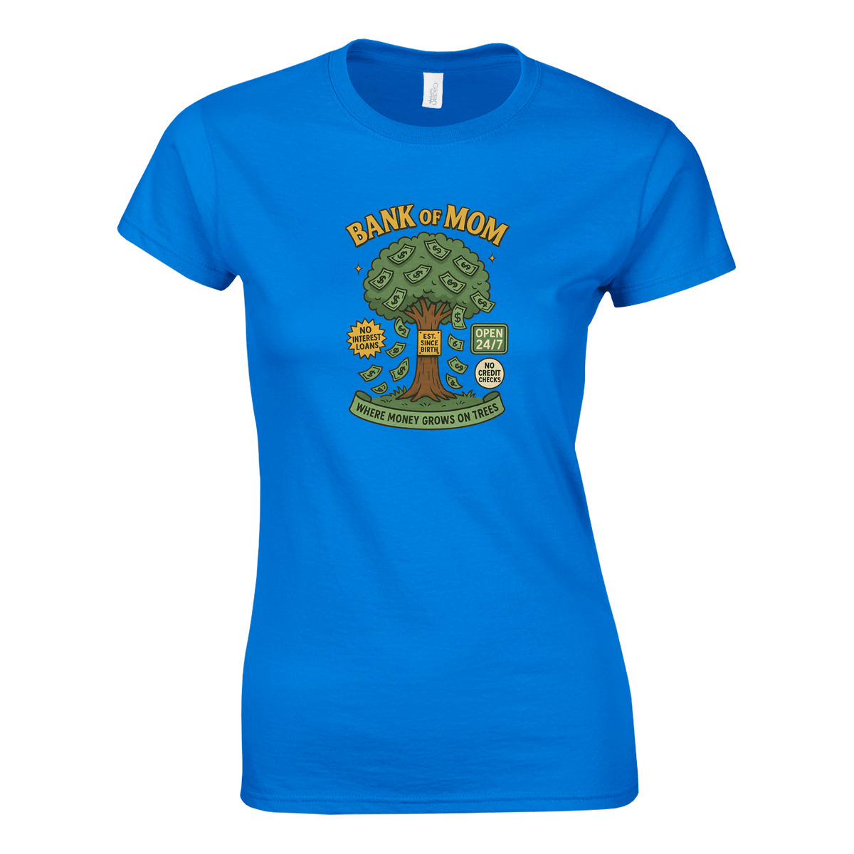 Ladies T-Shirt - Bank of Mom Design - KPAP Canada