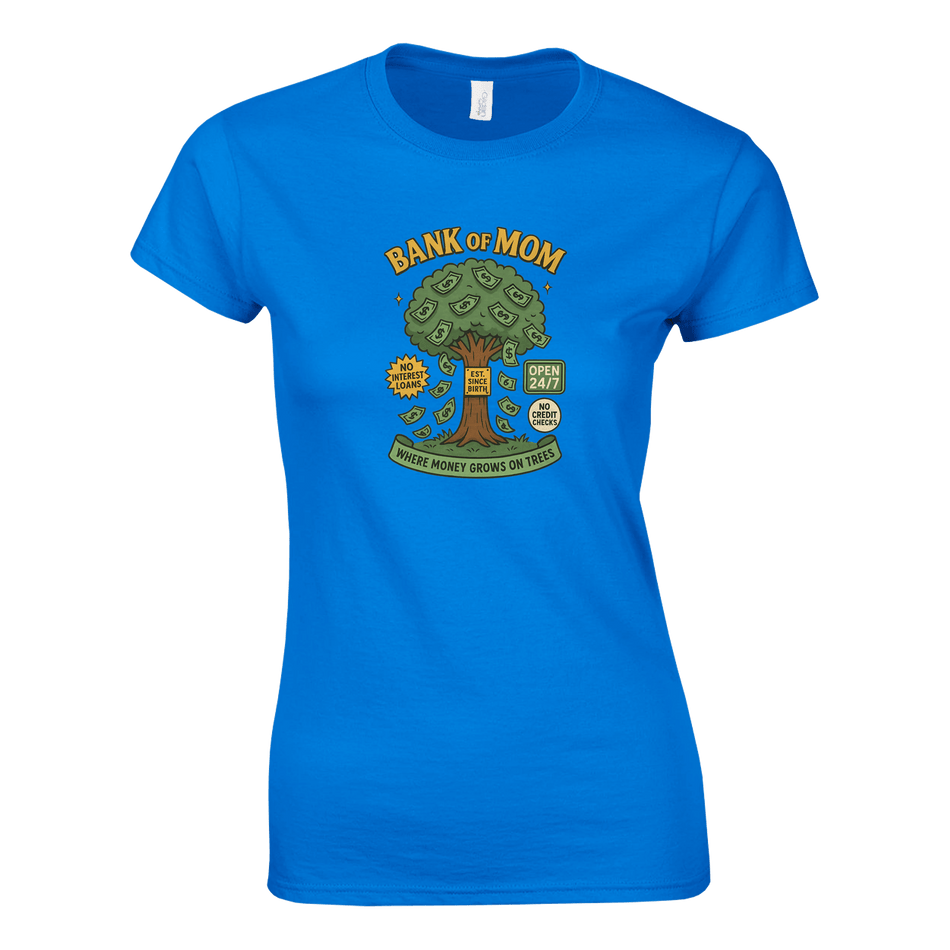 Ladies T-Shirt - Bank of Mom Design - KPAP Canada