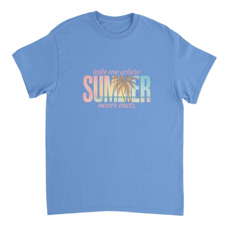 Endless Summer Vibes T-Shirt – Pastel Dreamscape, Premium Cotton, Classic Fit, Durable Casual Wear - KPAP Canada